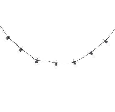 Outdoor decorative accessories - Nero String Light, Black, Plastic  - BLOOMINGVILLE MULTIBRAND HOUSE