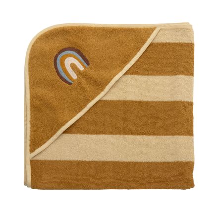 Serviettes de bain - Agnes Serviette, Marron, Coton OEKO-TEX®  - BLOOMINGVILLE MINI