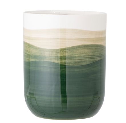 Flower pots - Darell Flowerpot, Green, Stoneware  - BLOOMINGVILLE MULTIBRAND HOUSE