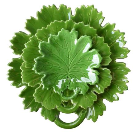 Assiettes au quotidien - Assiettes feuille de vigne - BOURG-JOLY MALICORNE