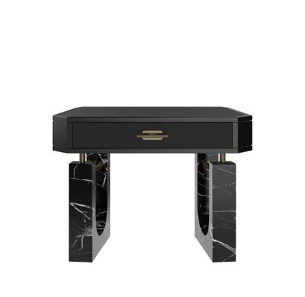 Tables de nuit - Lincoln Bedside table Handmade by Porus Studio - PORUS STUDIO