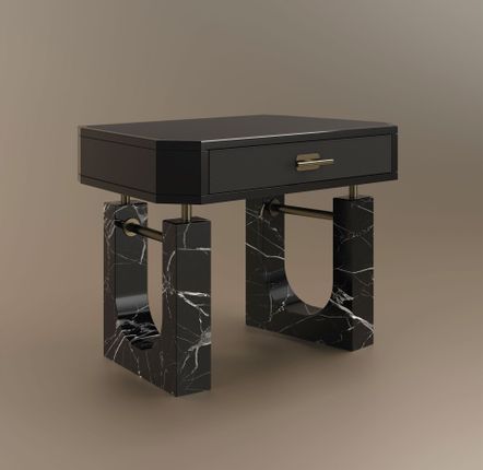 Tables de nuit - Lincoln Bedside table Handmade by Porus Studio - PORUS STUDIO