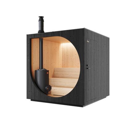 Saunas - Drop Sauna with Wooden Stove - DROP