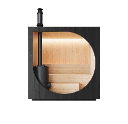 Saunas - Drop Sauna with Wooden Stove - DROP