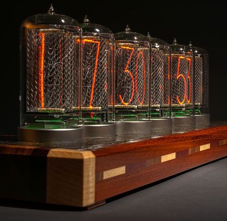 Sets de bureaux  - Horloge Nixie : La carbonixie N°2 - NIXIEFAB FRANCE
