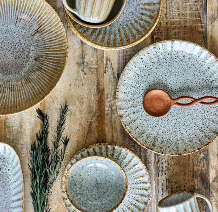 Mugs - Fleur Mug, Nature, Stoneware - CREATIVE COLLECTION