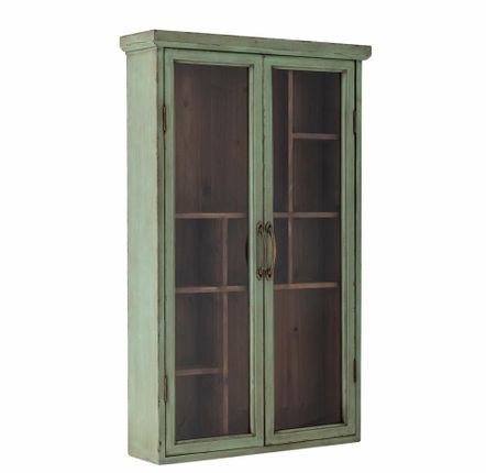 Shelves - Hazem Cabinet, Green, Fir Wood. - CREATIVE COLLECTION