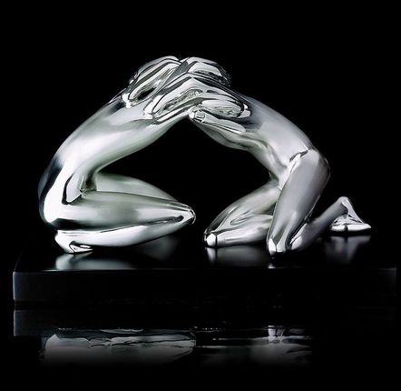 Sculptures, statuettes et miniatures - Sculpture en argent \ « Embrace - OTTAVIANI
