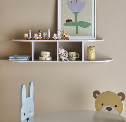 Shelves - Elias Shelf, Grey, MDF - BLOOMINGVILLE MINI