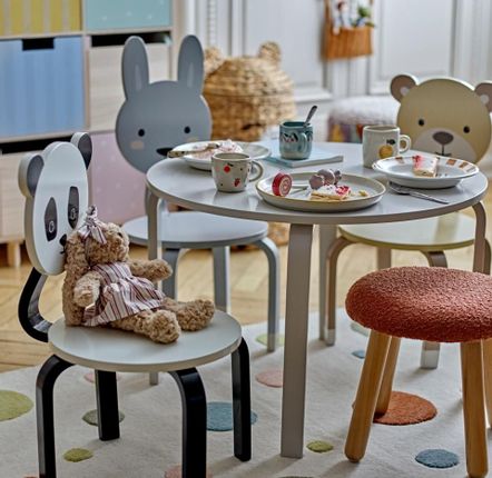 Children's tables and chairs - Marle Chair, White, MDF - BLOOMINGVILLE MINI