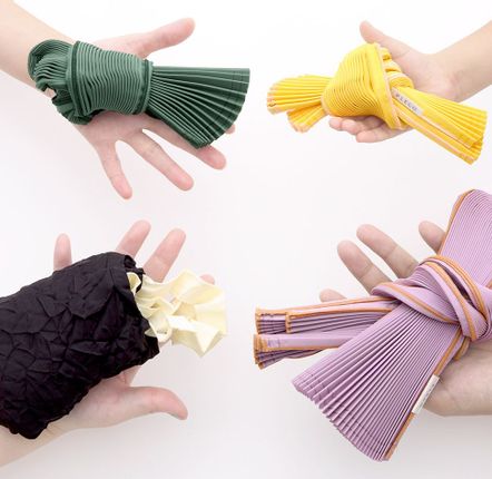 Bags and backpacks - PLECO PLEATED BAG - Size L  (bioplastic/recycled polyester) - KNA PLUS
