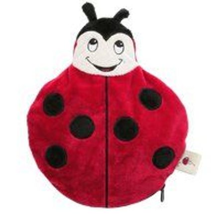 Soft toy - Cherry Belly Baby Ladybug Plush - Linen Cushion - INATURA