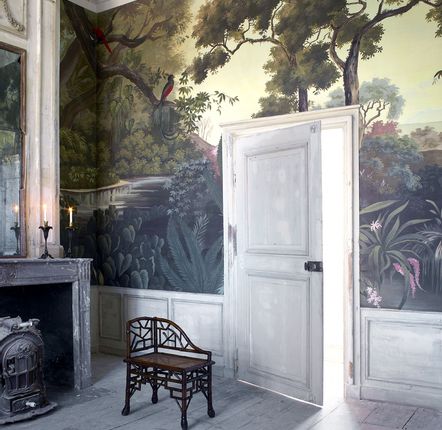 Papiers peints - Papier peint panoramique Les jardins d'Akarâ couleur - ANANBÔ WALL MURAL