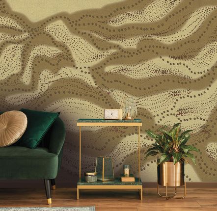 Papiers peints - PAPIER PEINT PANORAMIQUE SUR-MESURE DORÉ - OR - LGD01 DECOR MURAL SUR MESURE