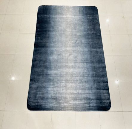 Tapis - Tapis personnalisé en soie ombré arc-en-ciel bleu marine crème tissé à - INDIAN RUG GALLERY