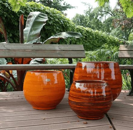 Pots de fleurs - Poterie ronde BAHIA - LES POTERIES D'ALBI