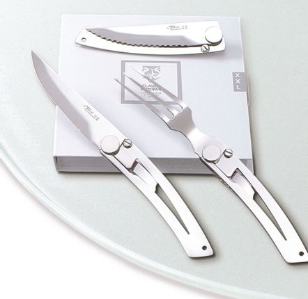 Barbecues - Service à découper Le Thiers® XXl - Claude Dozorme - Coffret 2 pièces - LAGUIOLE CLAUDE DOZORME