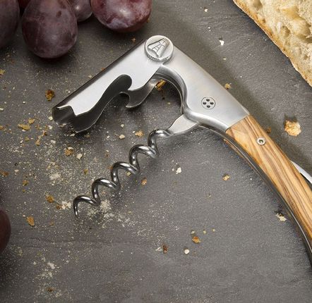 Cutlery set - Sommelier Clos Laguiole - Claude Dozorme - Olive Tree - Ebony - Carbon - LAGUIOLE CLAUDE DOZORME