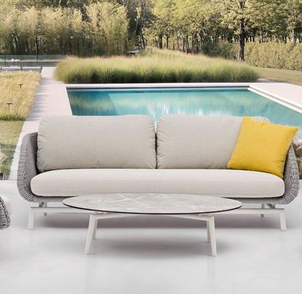 Lawn sofas   - SCOOP 3 seater sofa - COUTURE JARDIN