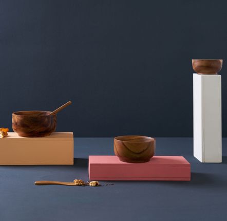 Bols - Bols japonais modernes en acacia sur pied - KINTA