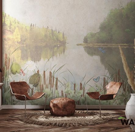 Wall trompe l'oeil - Wallpaper - CHARME - WALLYART