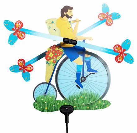 Outdoor decorative accessories - Gabi Cyclette weather vane - LES RITOURNAILES