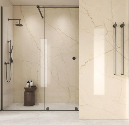 Revêtements muraux - Panneau décoratif mural en aluminium pour douche Crema Avorio - LA MAISON MURAEM