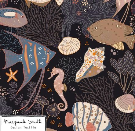Textile and surface design - All over Pattern - MARGUERITE SMITH