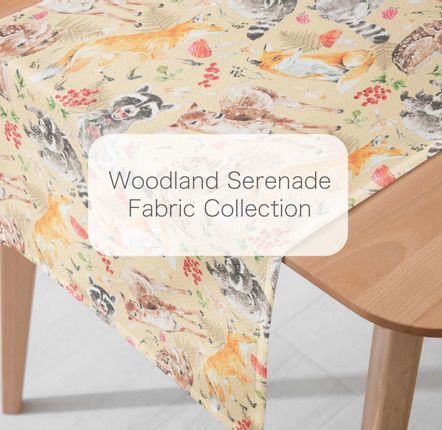 Design textile et surface - Woodland Serenade by ArtSHINE Artist; Red Glitter - ARTSHINE