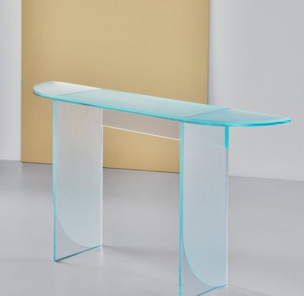 Console table - ILLUSION Console S frosted - GLASS VARIATIONS