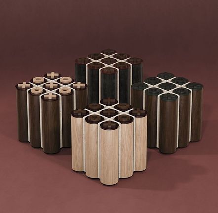 Autres tables  - Kensington Tic-Tac-Toe Table Handmade by Wood Tailors Club - WOOD TAILORS CLUB