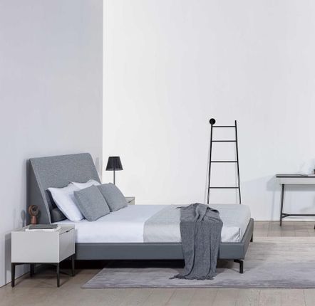 Lits - Camerich Lit Melody - Matelas 180 cm Cuir et Tissu - GREGOIR RÊVE