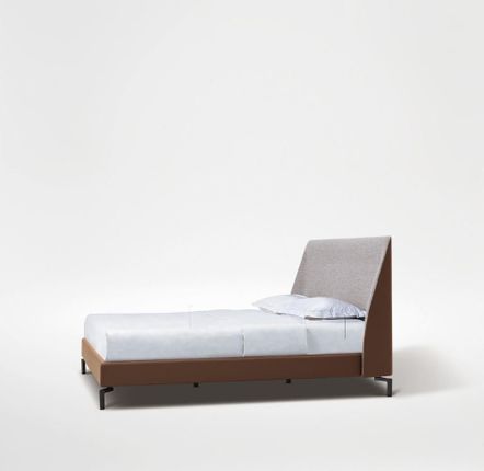 Lits - Camerich Lit Melody - Matelas 180 cm Cuir et Tissu - GREGOIR RÊVE