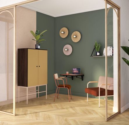 Objets de décoration - Appliques murale rétro stratifié Mila -  ⌀39cm - LES GAMBETTES