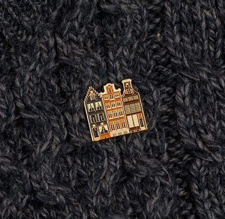 Brooches - Pin Canal Houses - PINPINPIN.IT