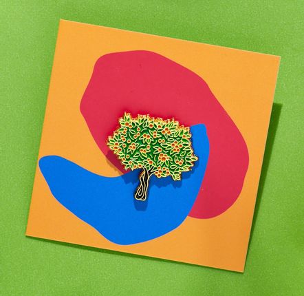 Brooches - Pin Mandarin Tree - PINPINPIN.IT