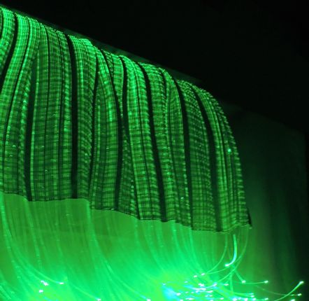 Objets design - Lampe textile BOREALIS avec fibre optique - RIR & CO TEXTILE DESIGN