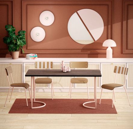 Tables Salle à Manger - Table rétro Amiel, 160x80cm - LES GAMBETTES