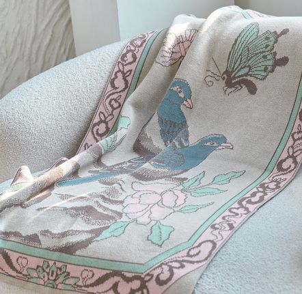 Throw blankets - Couple bird & butterfly Blankets - BON`EE(LIVING ART BRAND)
