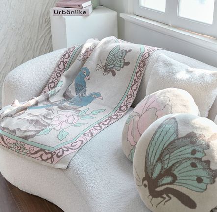 Throw blankets - Couple bird & butterfly Blankets - BON`EE(LIVING ART BRAND)