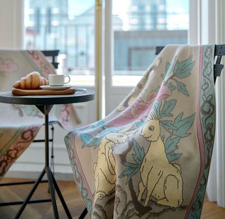 Throw blankets - Rabbit couple Blankets - BON`EE(LIVING ART BRAND)