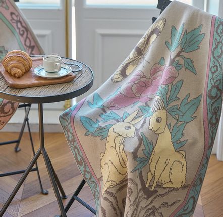 Throw blankets - Rabbit couple Blankets - BON`EE(LIVING ART BRAND)