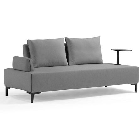 Lawn sofas   - 3-seater garden sofa with FLEXI integrated tablet - COUTURE JARDIN