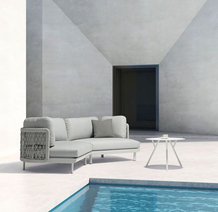 Lawn sofas   - CLUB right armrest garden sofa - COUTURE JARDIN