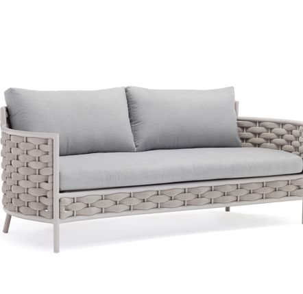Lawn sofas   - LOOP 2 seater garden sofa - COUTURE JARDIN