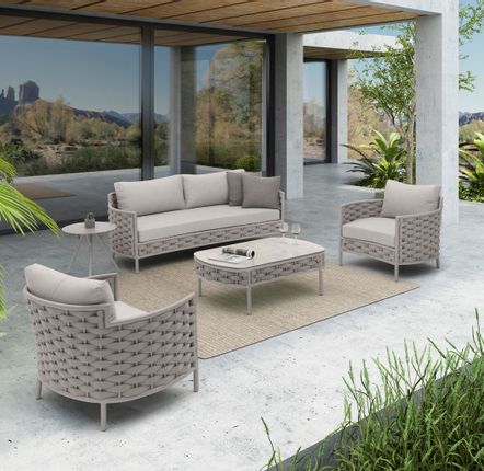 Lawn sofas   - LOOP 2 seater garden sofa - COUTURE JARDIN