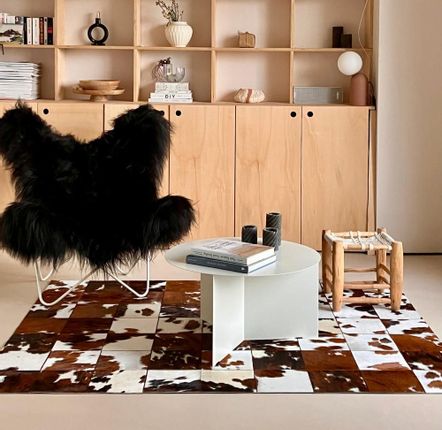 Tapis sur-mesure - Peau de vache patchwork Normand - MAISON THURET