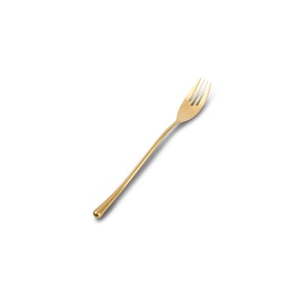 Forks - Dessert fork matte gold Revive - set/6 - FINE2DINE (F2D)