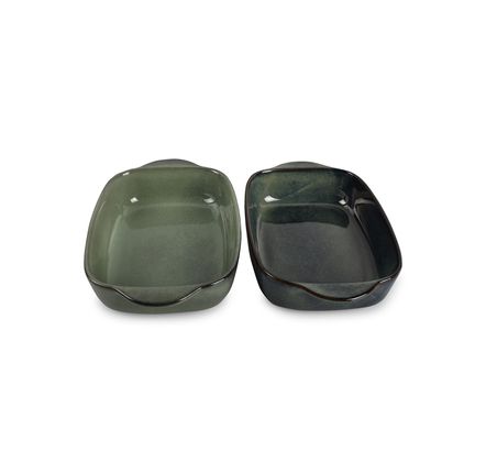Molds - Baking dish 32/25,5x20,5xH7cm green/blue Meridian - SALT&PEPPER