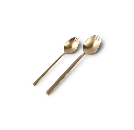 Forks - Mini snack fork 11cm matte gold Terno - set/6 - S|P COLLECTION